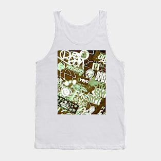 Street Graffiti Green Urban Art NYC Tank Top